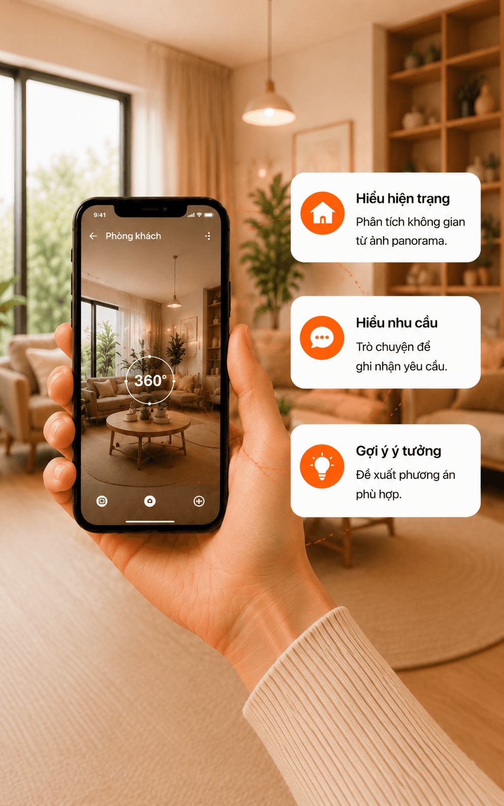 Workspace khảo sát hiện trạng Mogivi với ảnh panorama 360